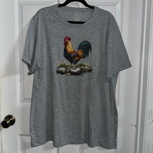 NWOT Handcrafted Rooster Shirt XL